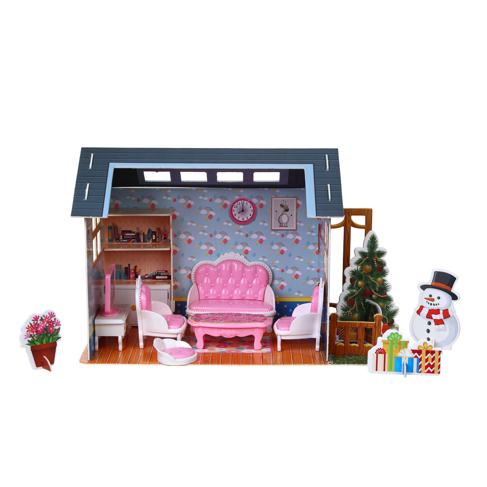ИГРОЛЕНД Домик с мебелью, PP, ABS, картон, 26,8х7,8х19,4 см, 3 вида - #7