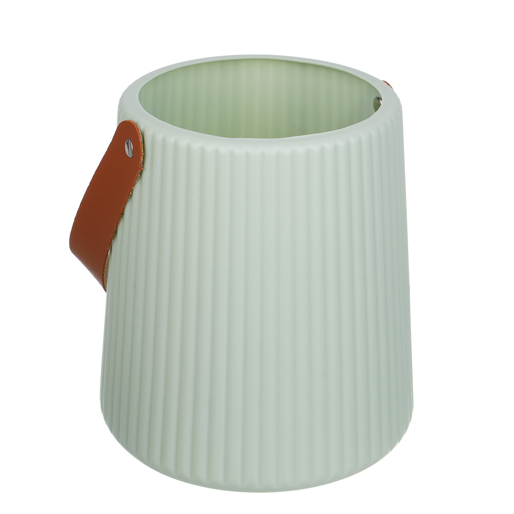 Ваза, 13,5x17,5x16 см, пластик, 3 цвета - #4