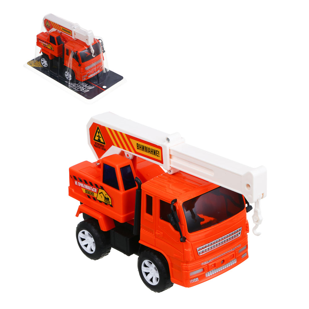 ИГРОЛЕНД Машина инерционная "Спецтехника", подвижные детали, ABS, 15,5х10х8см, 3 дизайна - #1