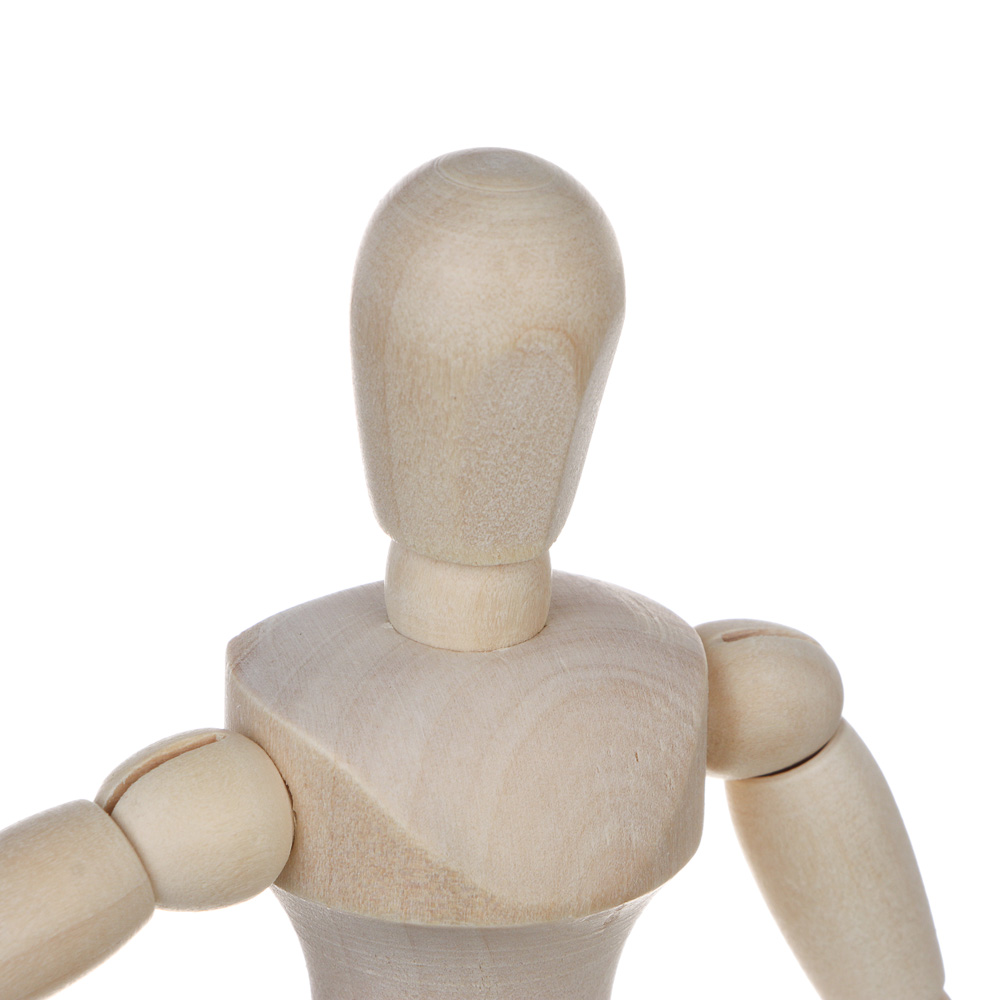 Фигурка декоративная "Деревянный человечек", 5,5х21,5 см, дерево, металл - #5