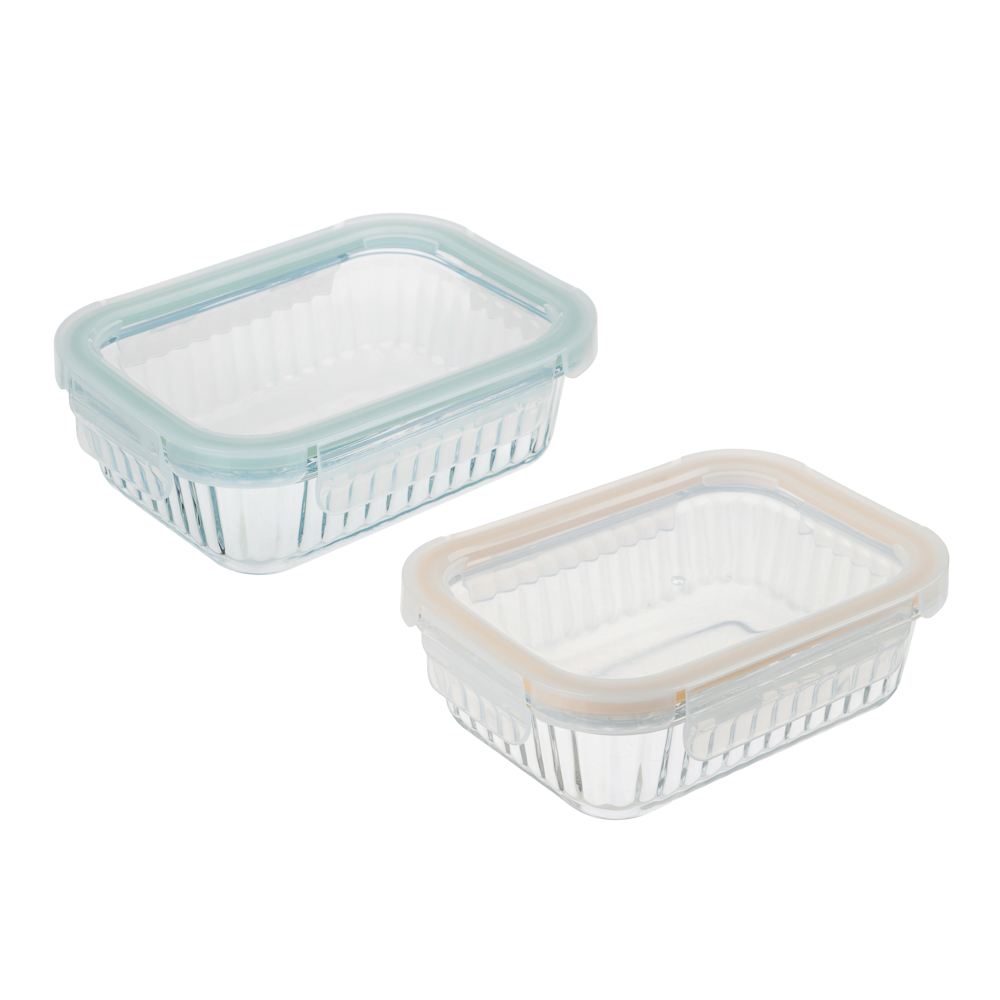 Контейнер жаропрочный тм SATOSHI, стекло, 640мл, 2 цвета - #1