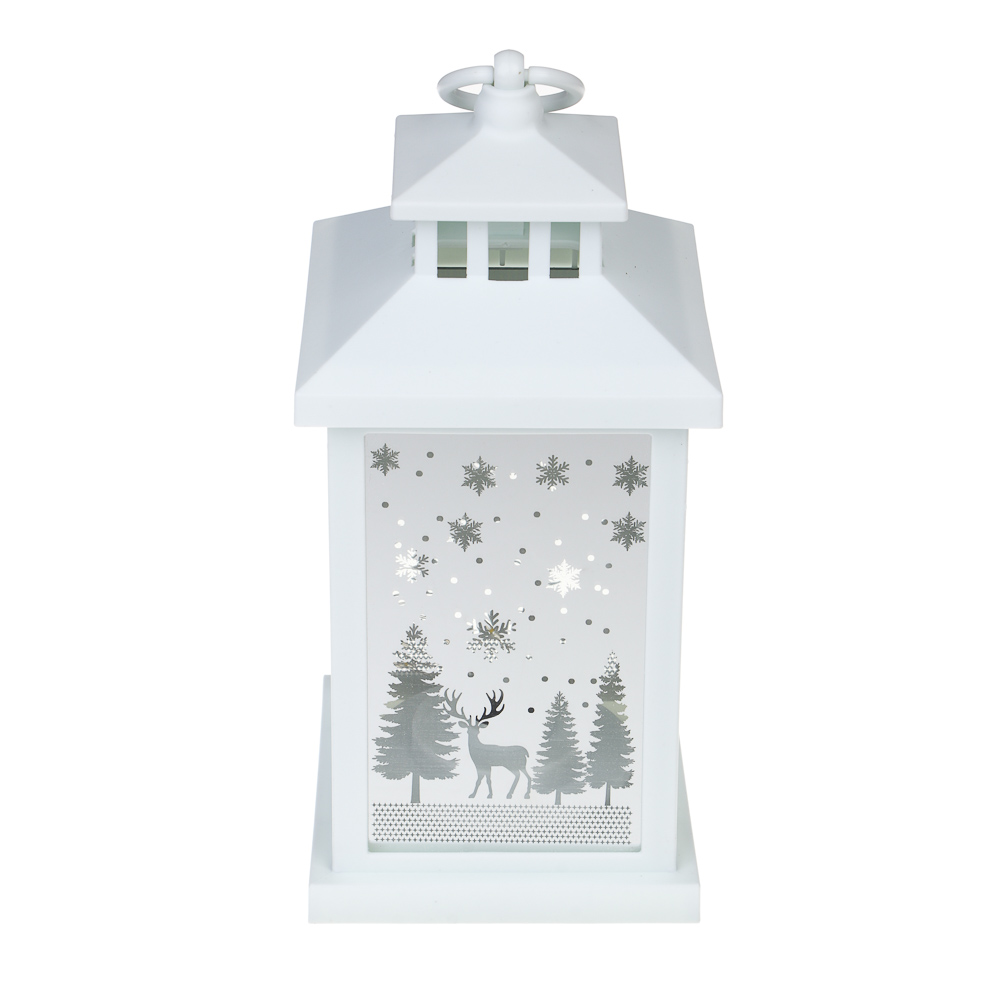 СНОУ БУМ Светильник декоративный LED в виде фонаря, 10x21,5см, PP, стекло, 3хAAA, 1 режим - #2