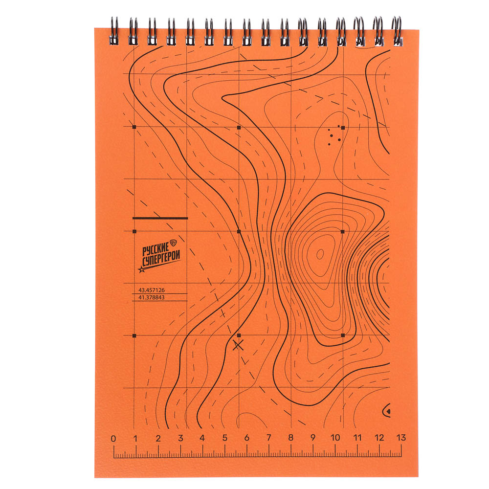 Блокнот Русские Супергерои, формат А5, 80 листов, клетка, мягкий переплет, спираль, в ассортим. - #2