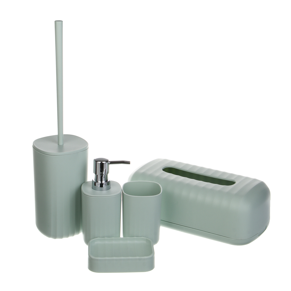 Ёрш для унитаза тм VETTA Сидней, пластик, PP, оливковый, 9,5x39,5см - #6