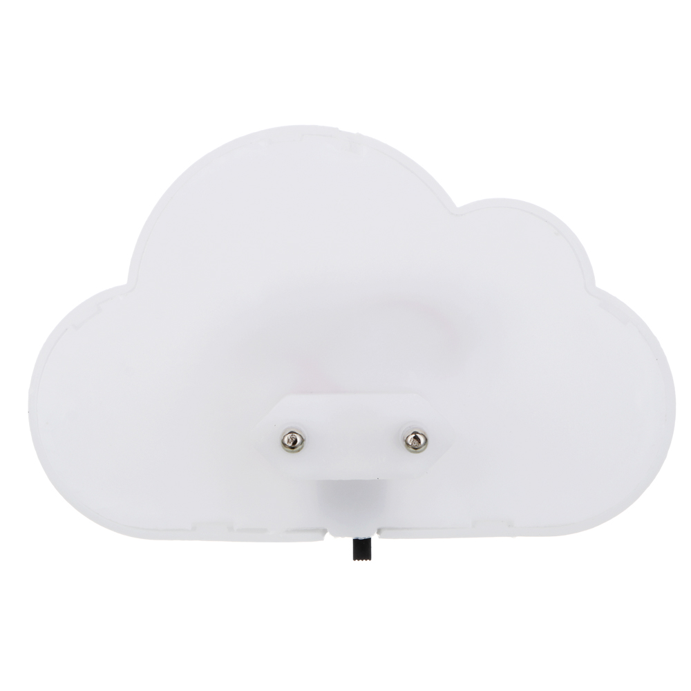 BY Светильник-ночник в розетку Облако светодиодный, 1Вт, 10см, 230В, пластик, белый - #6