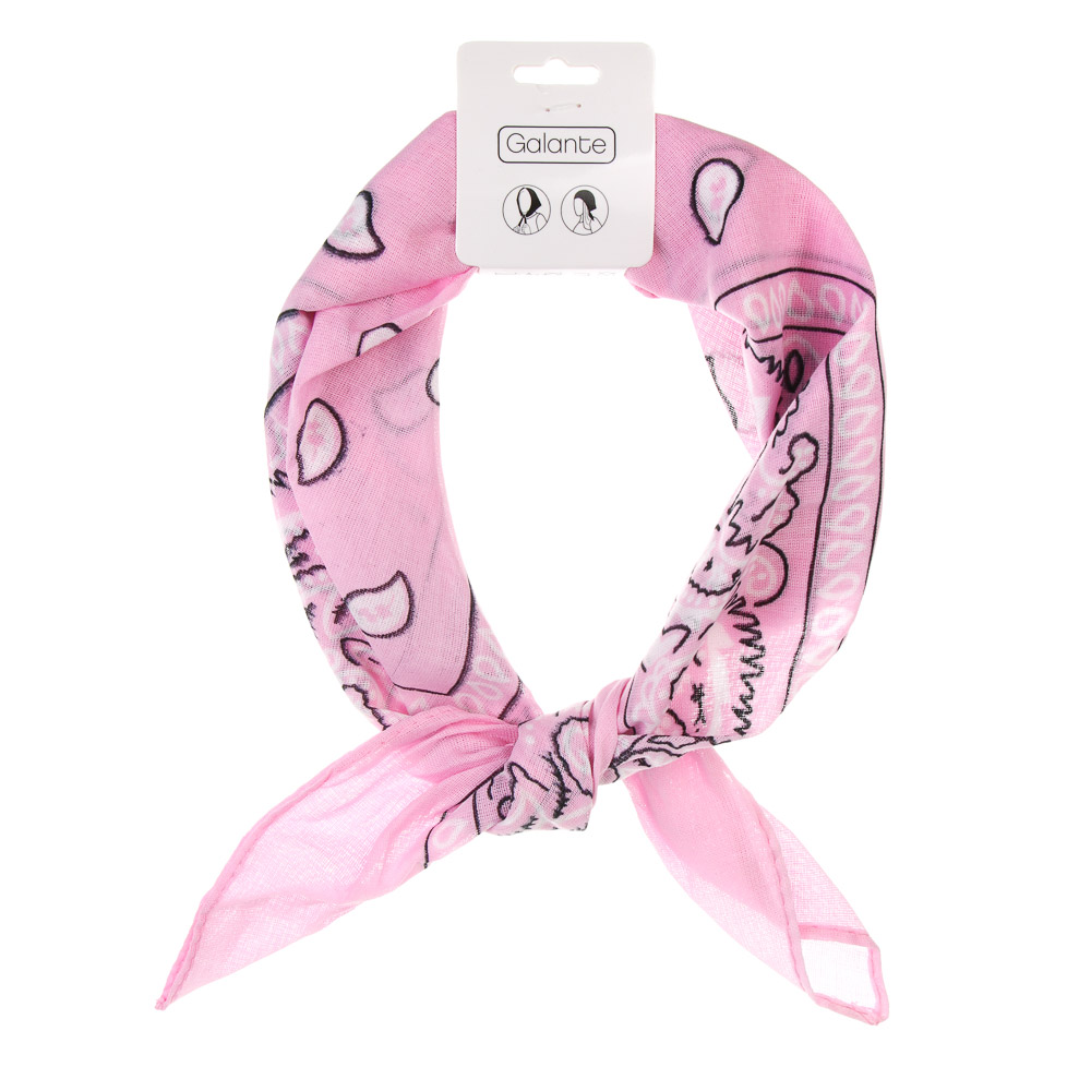 Платок летний, тм GALANTE, р. 54-56, (53*53), 100% хлопок, разноцветный - #6