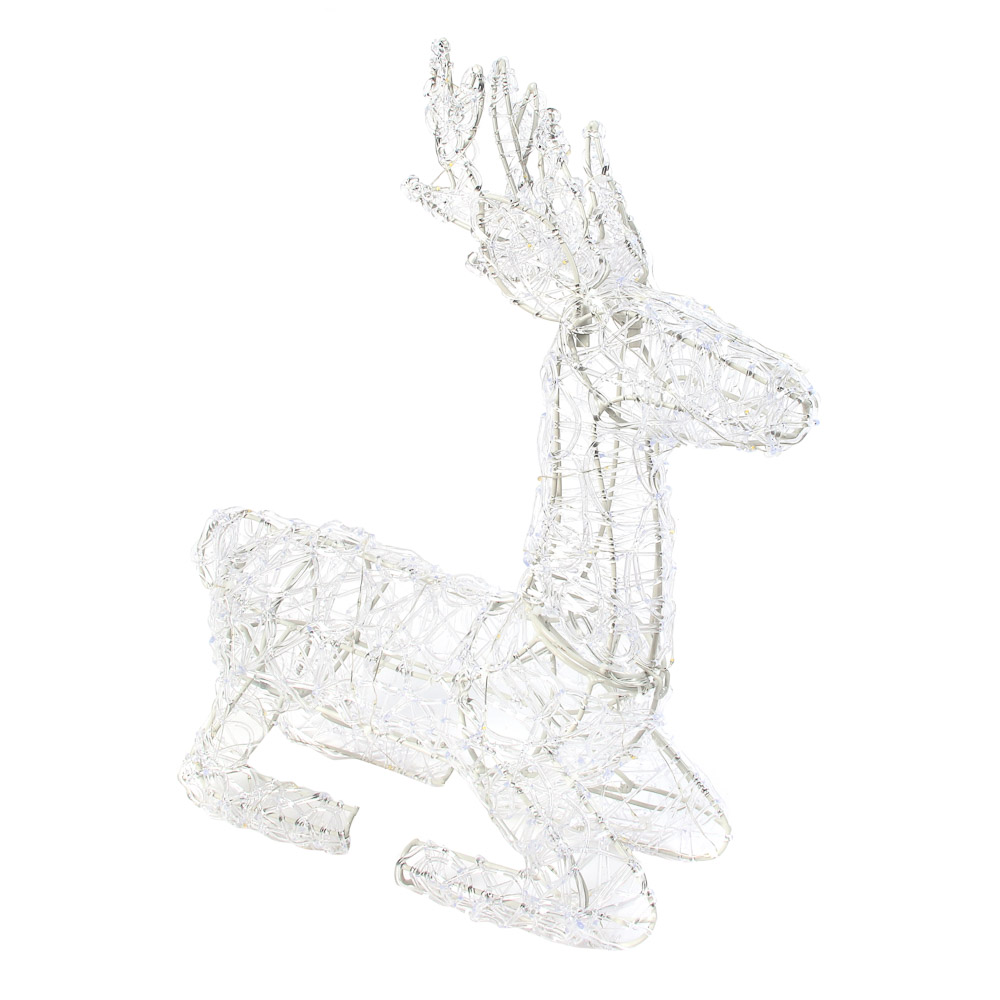 СНОУ БУМ Олень, 100 LED, 38 см, белый, постоянное свечение - #1