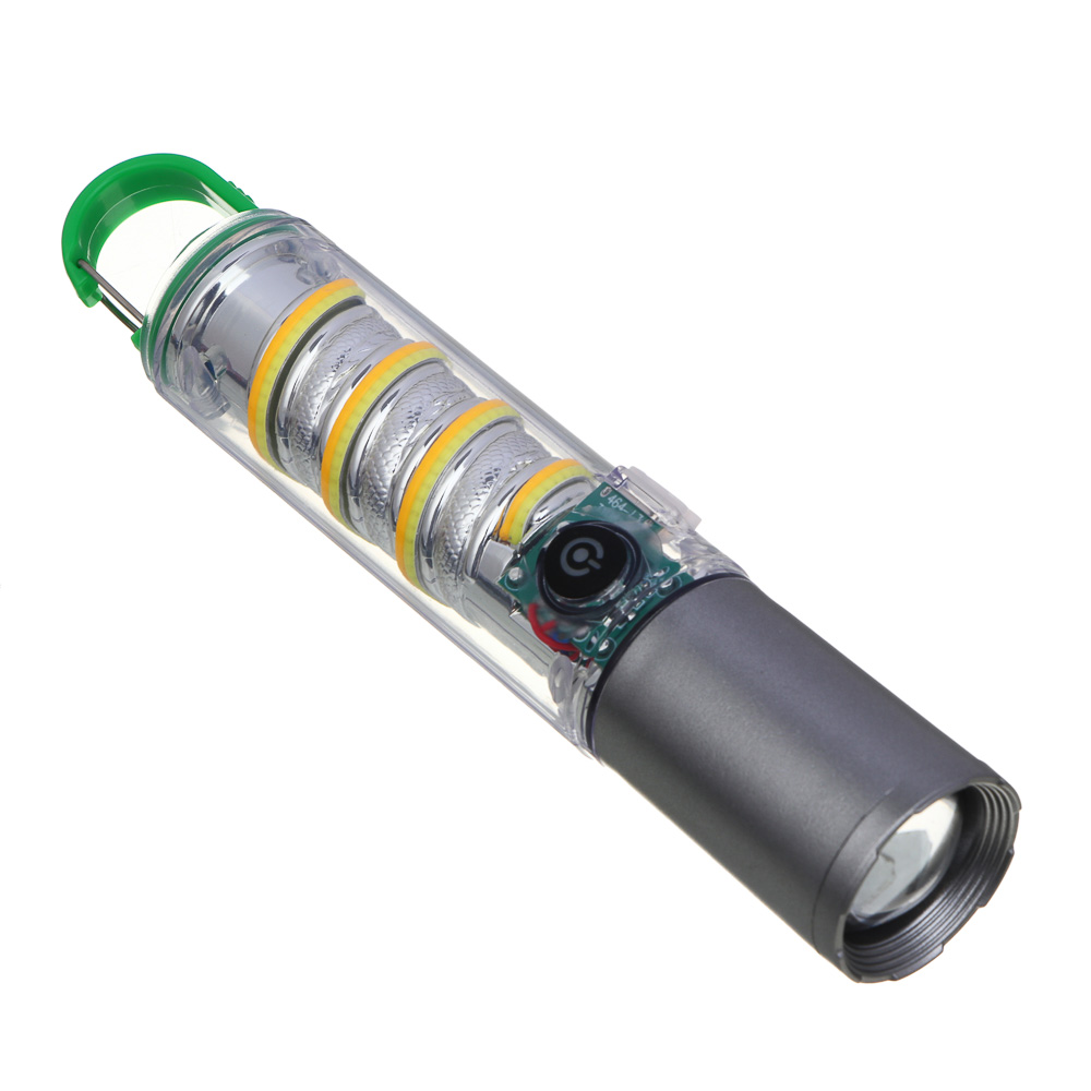 ЕРМАК Фонарь LED СОВ, 7 режимов, 1200 мАч, 175х34 мм, карабин, фокусировка, рассеиватель - #3