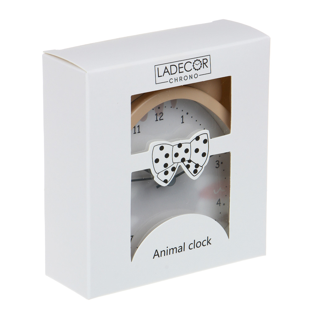 LADECOR Часы настольные, 10x3,8x12,5 см, цвет бежевый - #5
