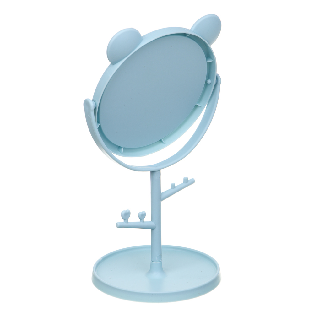 Зеркало настольное тм ЮНИLOOK, с подставкой, пластик, стекло, высота 20 см, диаметр 10,5см, 3 цвета - #6