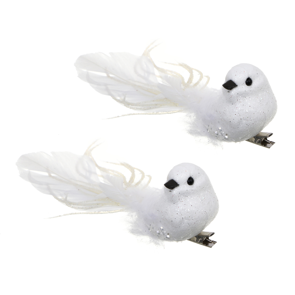 СНОУ БУМ Птицы на прищепке 2шт, 3x14 см, пластик, 26-610 - #1