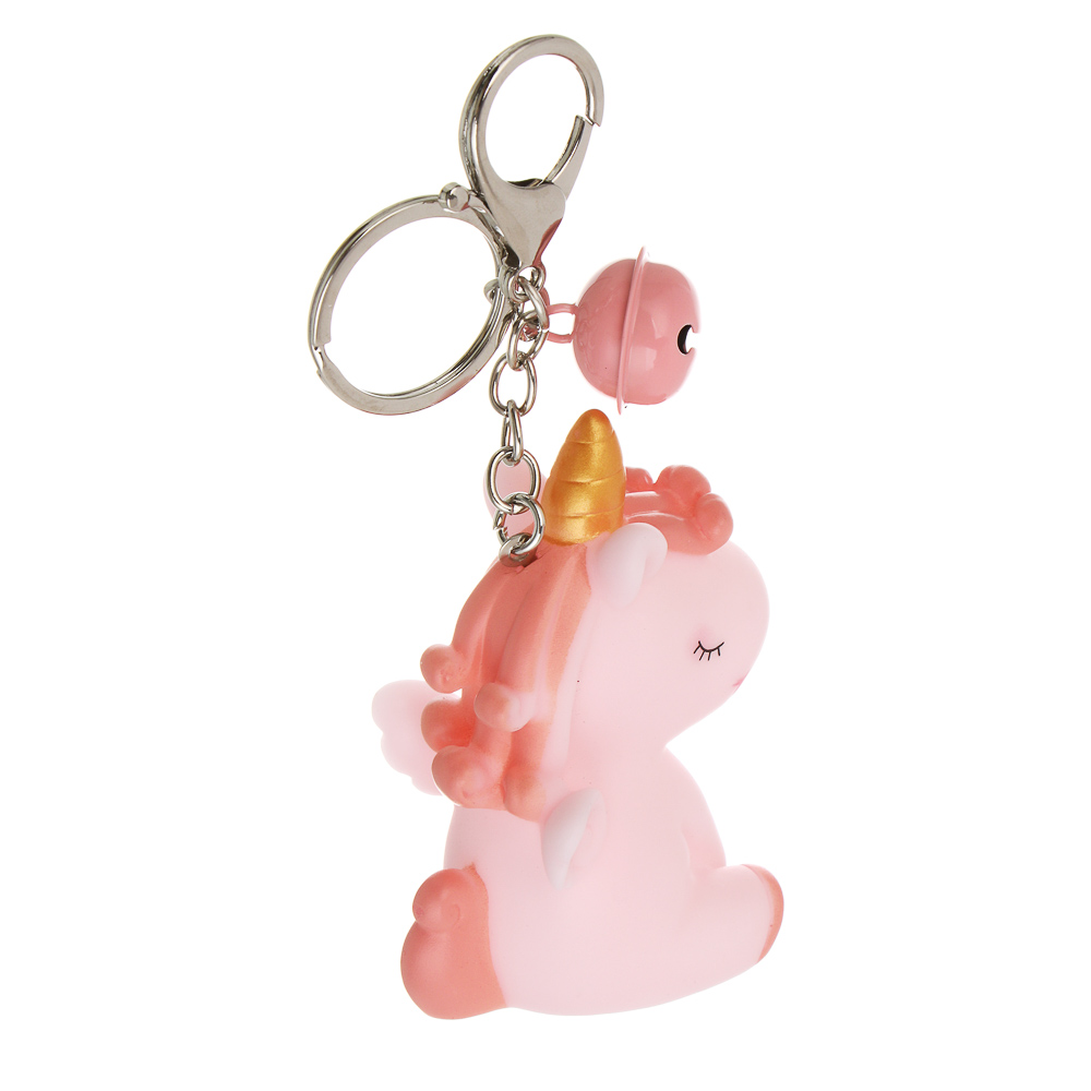 СНОУ БУМ Брелок "Лошадка-Единорог", 5,5х4,5х8см, ПВХ, металл, 2 дизайна - #4