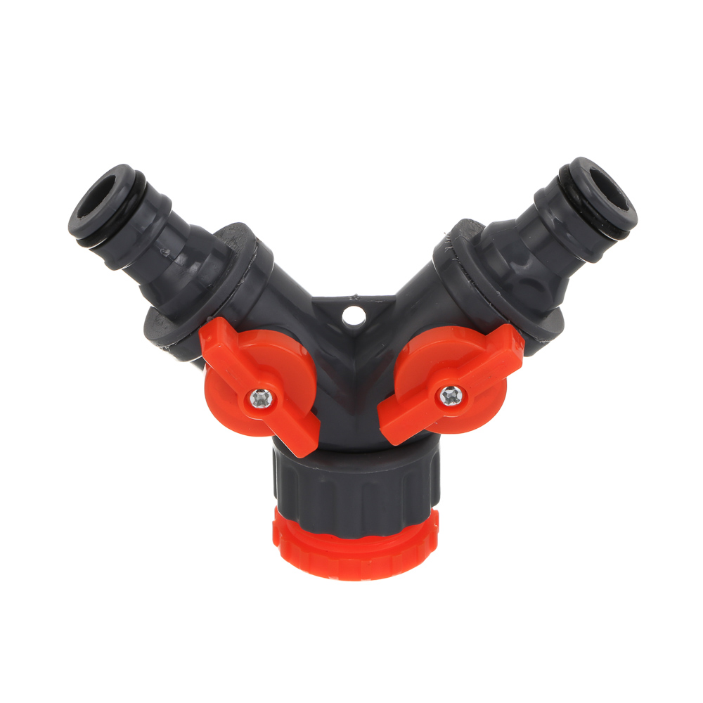 INBLOOM Разветвитель 2-х канальный, штуцерный, 3/4'-1/2', регулируемый, пластик - #2