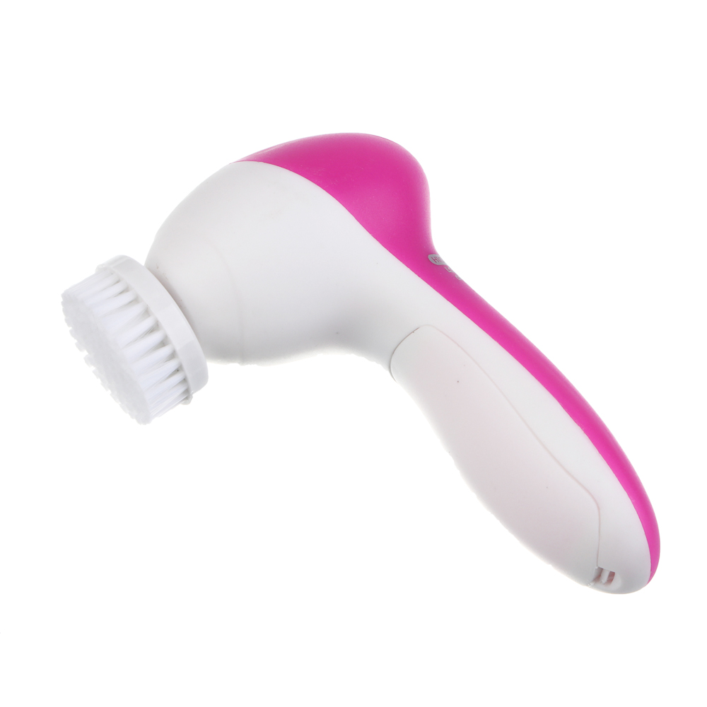 LEBEN Массажер для лица и тела, 2 скорости, набор насадок, 2xАА (не в компл.), розовый - #6