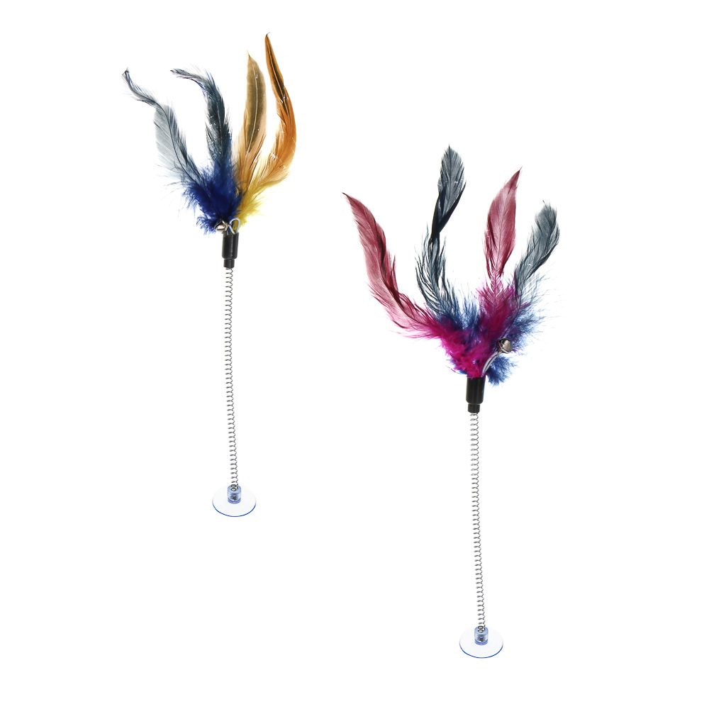 VETTA Дразнилка на присоске, перо, полипропилен, 23 см - #1