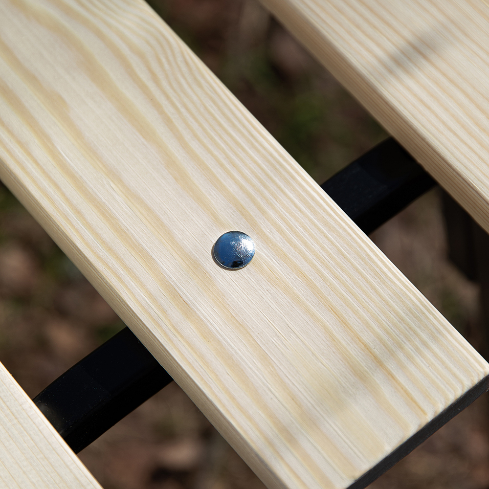 Лавка "ХИТ" 118x33x45см, древесина хвойных пород + металл - #9