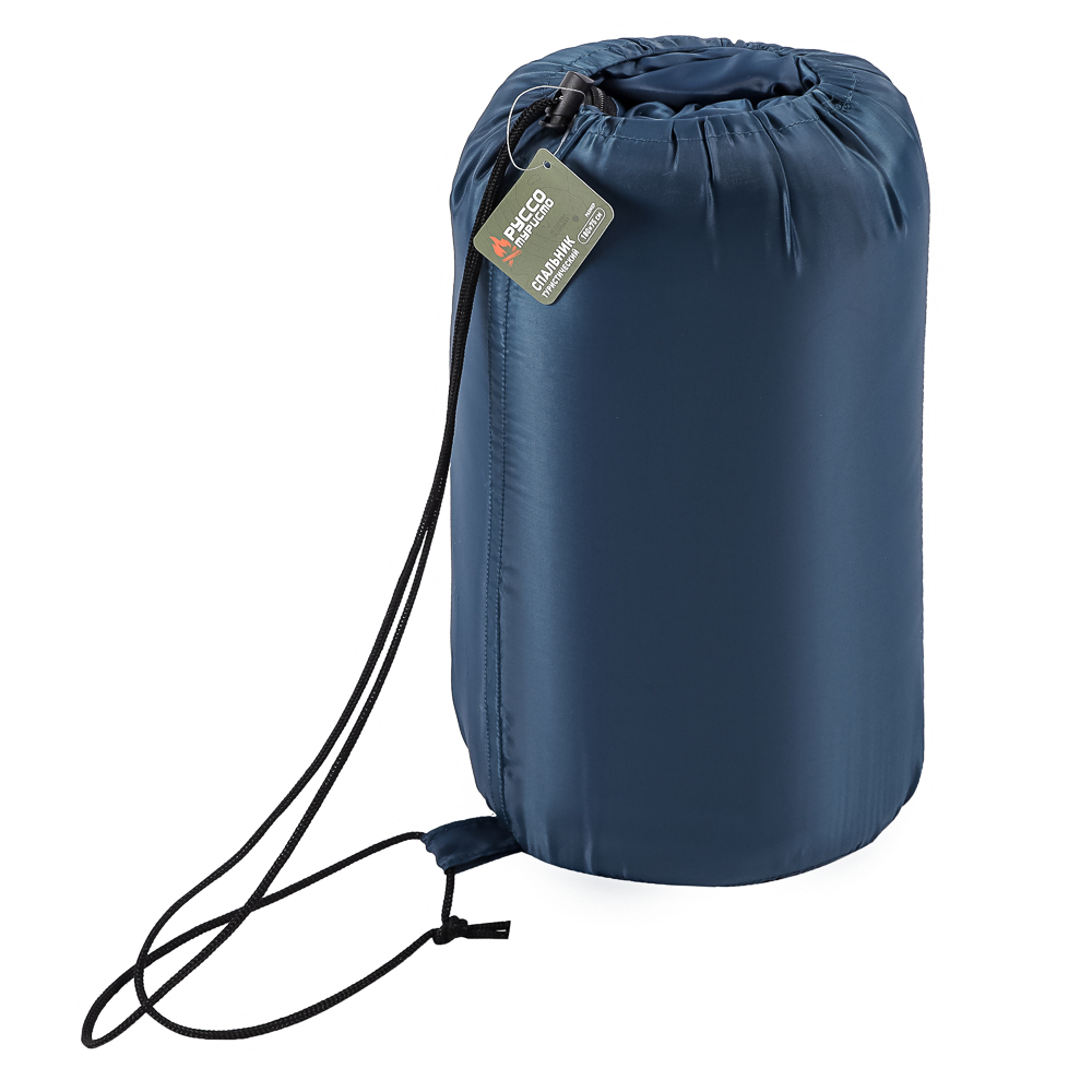 Спальник туристический тм РУССО ТУРИСТО, 180х75см, полиэстер 170T, 750гр, холлофайбер 150 г/м2, +5С - #14