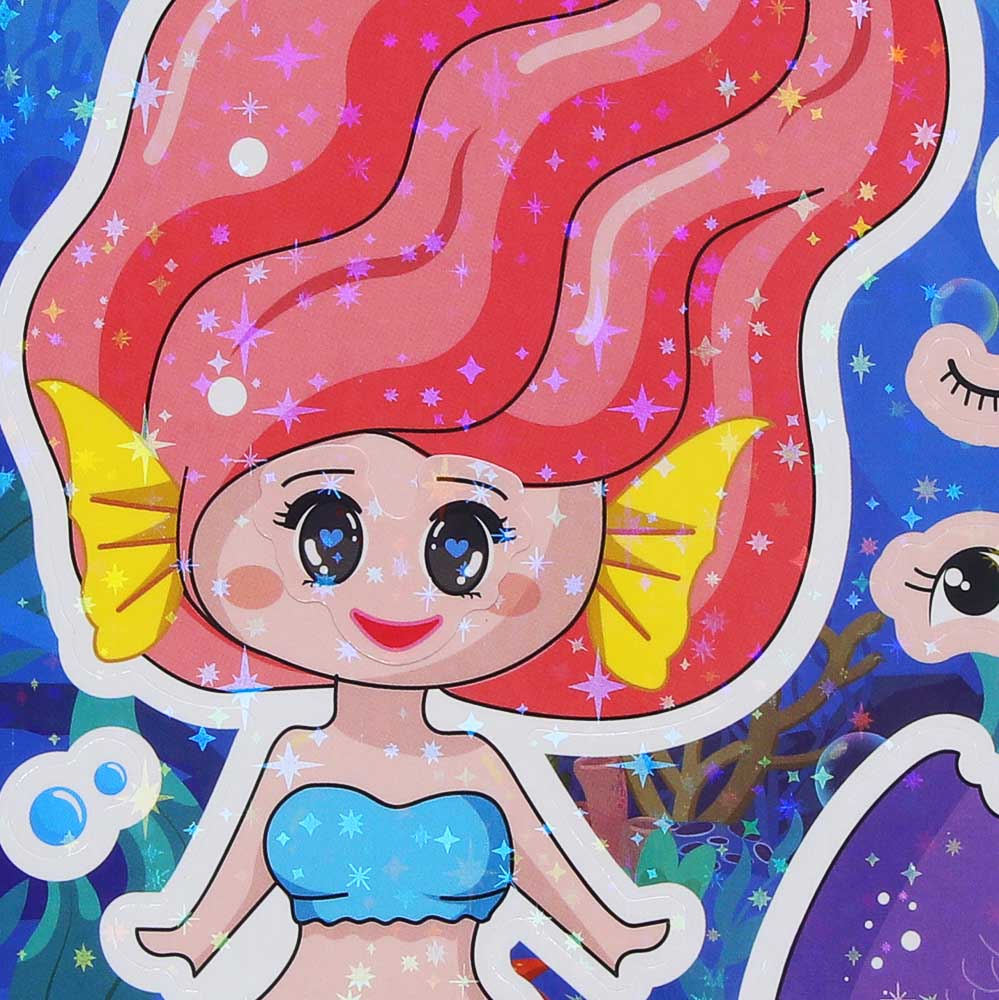 ХОББИХИТ Набор для творчества Стикеры "Эмоции", 8 листов, бумага, 18х12см, 6 дизайнов - #4