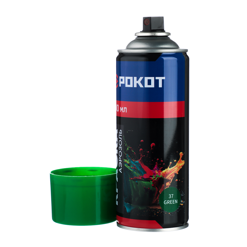 РОКОТ Краска аэрозоль 400мл, зеленая (9001/37) - #2