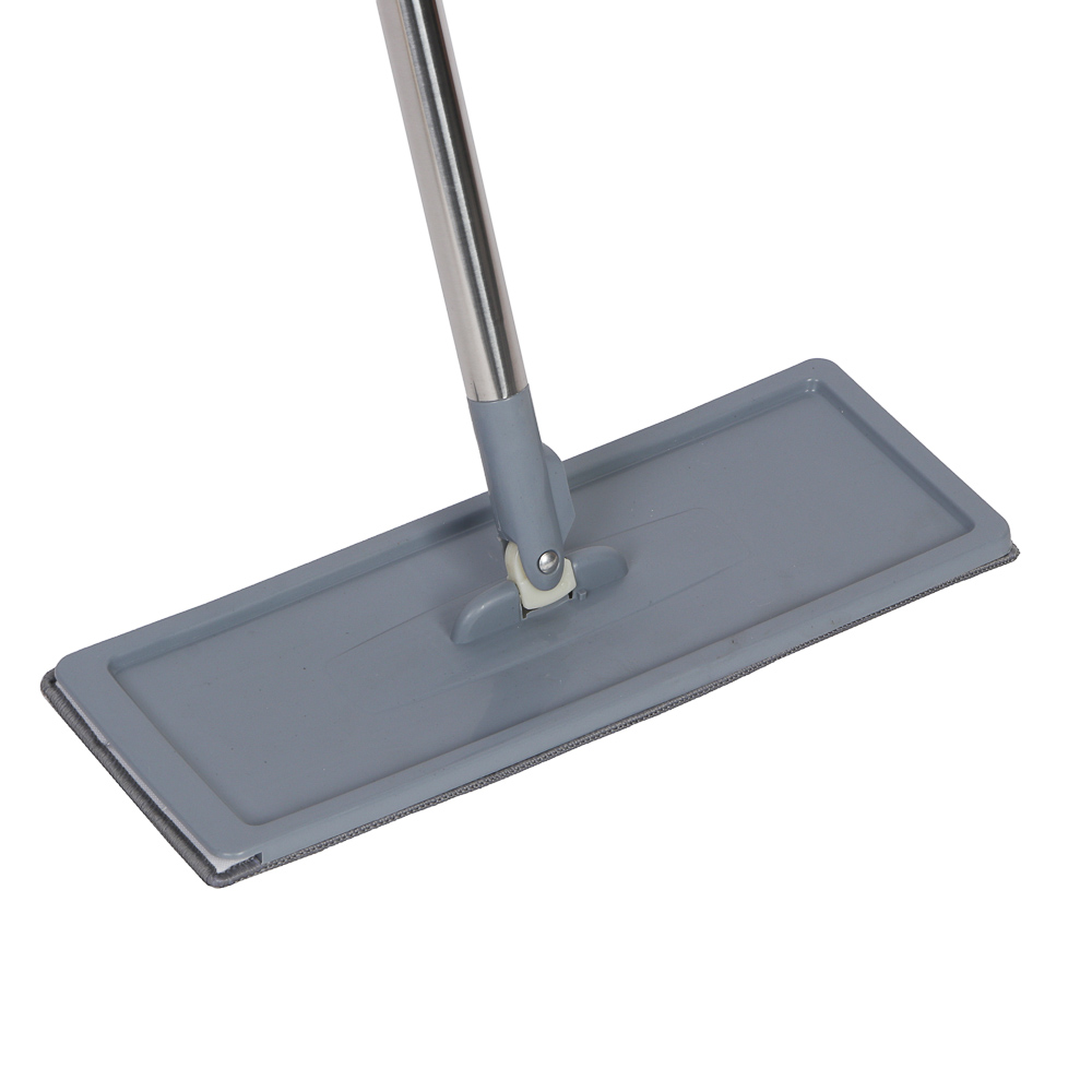 VETTA Набор для уборки: швабра, ведро с механизмом отжима, 2 насадки, микрофибра - #14