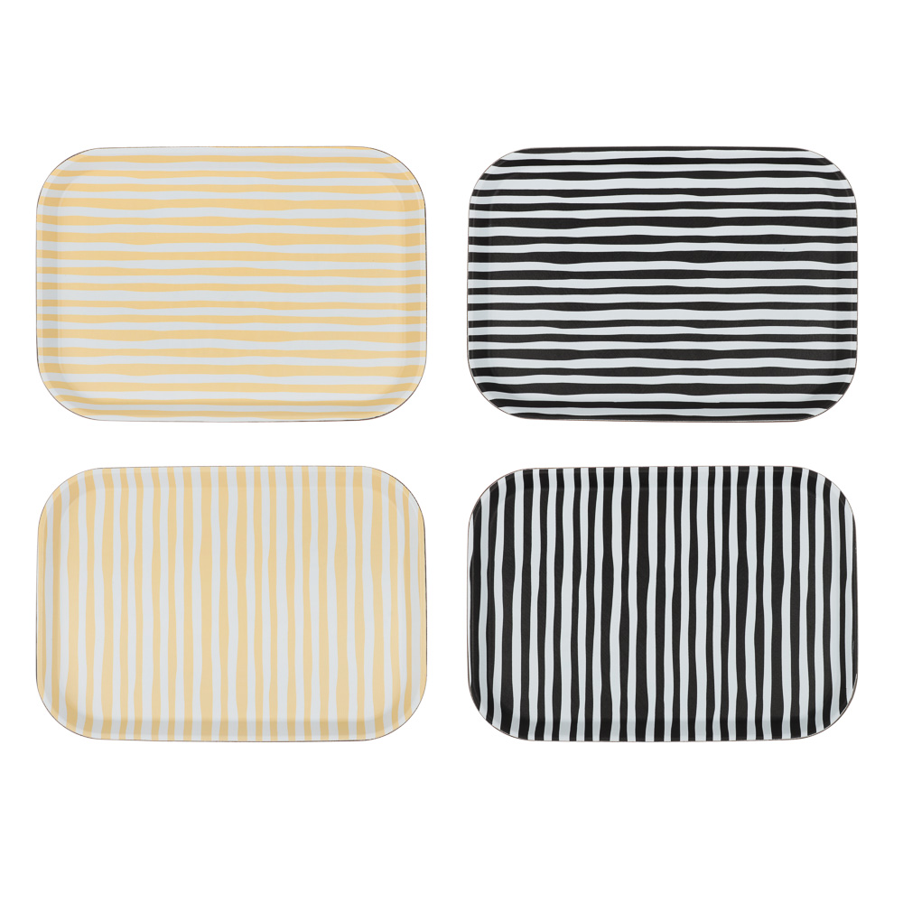 Поднос прямоугольный с антискользящим покрытием тм Vetta Орра, 35х25см, 2 дизайна - #1