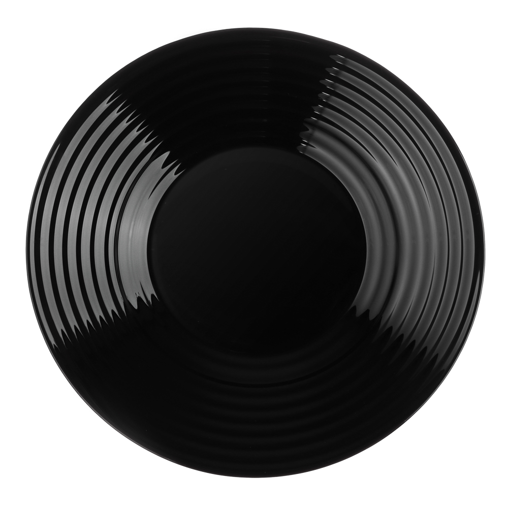 MILLIMI Бароло Тарелка суповая 21,5см черная опаловое стекло - #4