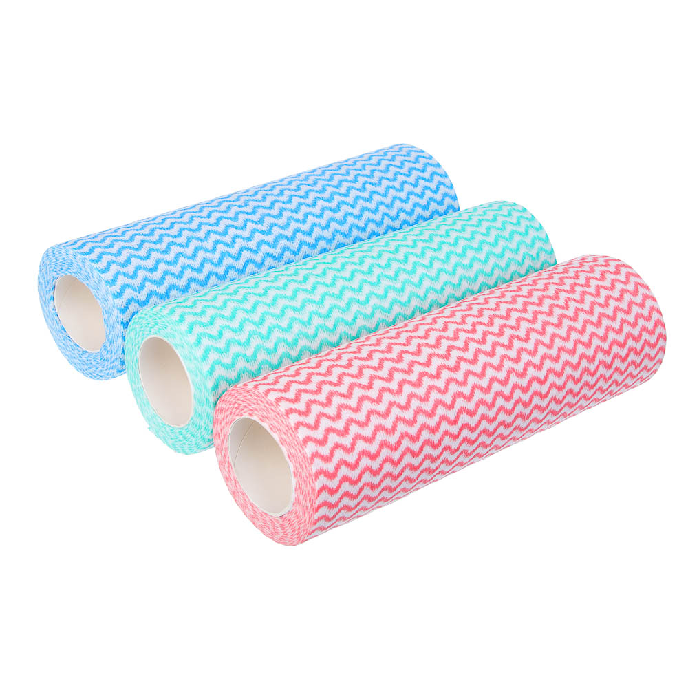 VETTA Набор салфеток из вискозы 50шт в рулоне, 25x30см, 35г/кв.м., 3 цвета - #6