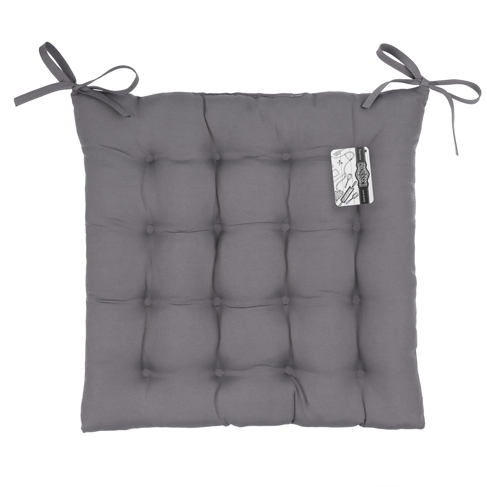 PROVANCE Виста Подушка на стул, полиэстер, 38x38см, серый - #6