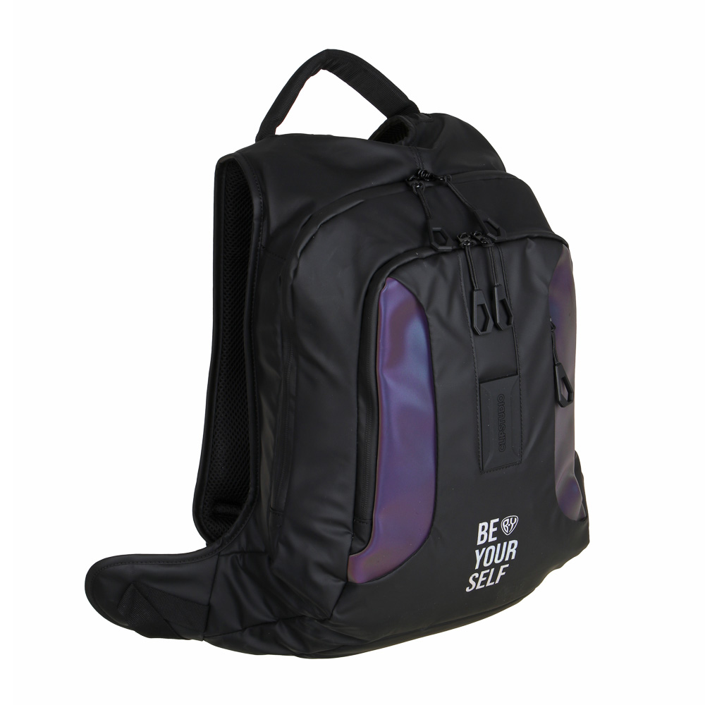 BY Рюкзак подростковый 50х32х17см, "Рефлектив", 2 отд., 3карм., бок.поддержка, ручка, сверхплот. ПЭ - #2