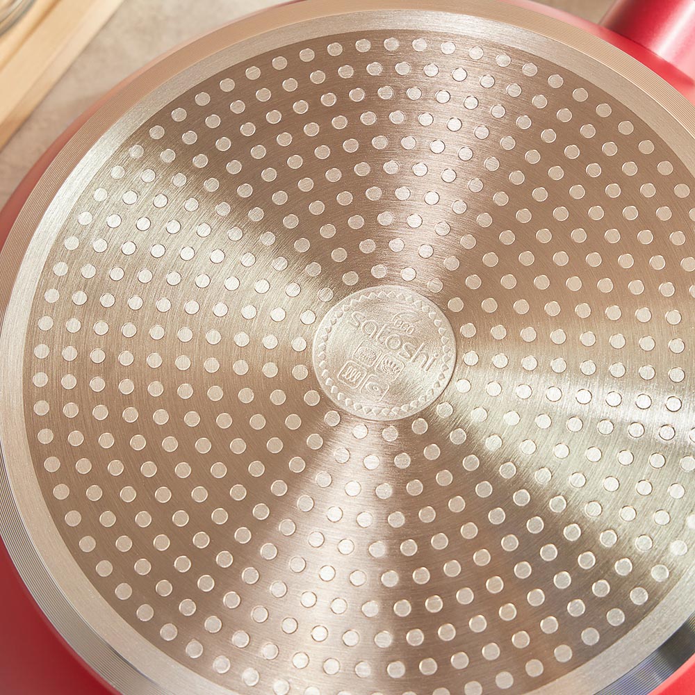 SATOSHI Верден Сотейник литой d=28см, антипригарное покрытие мрамор, индукция - #13