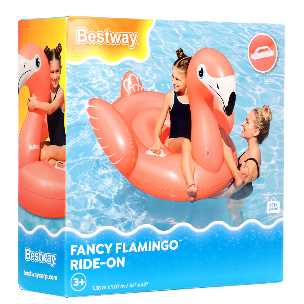 BESTWAY Плотик FANCY FLAMINGO, 138x107 см, 41525 - #4