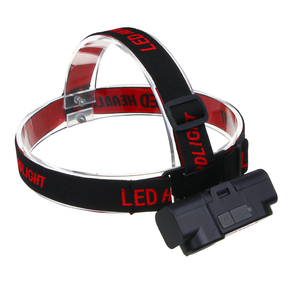 ЕРМАК Фонарь налобный, XPE+COB, 4 режима, зарядка USB, 83х27х25 мм, без АКБ - #5