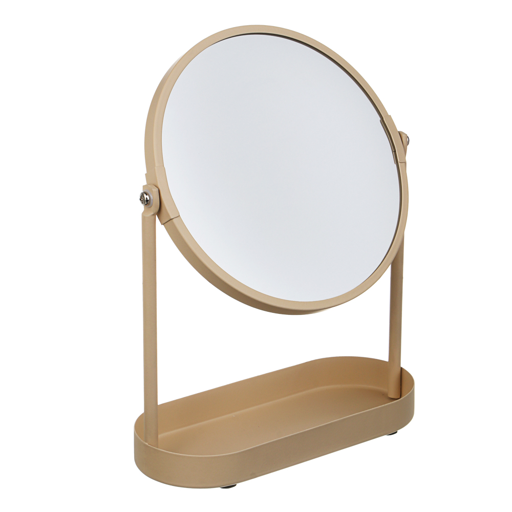 Зеркало в железной оправе тм VETTA Монтана, бежевый, 18,5x8,2x25см - #4