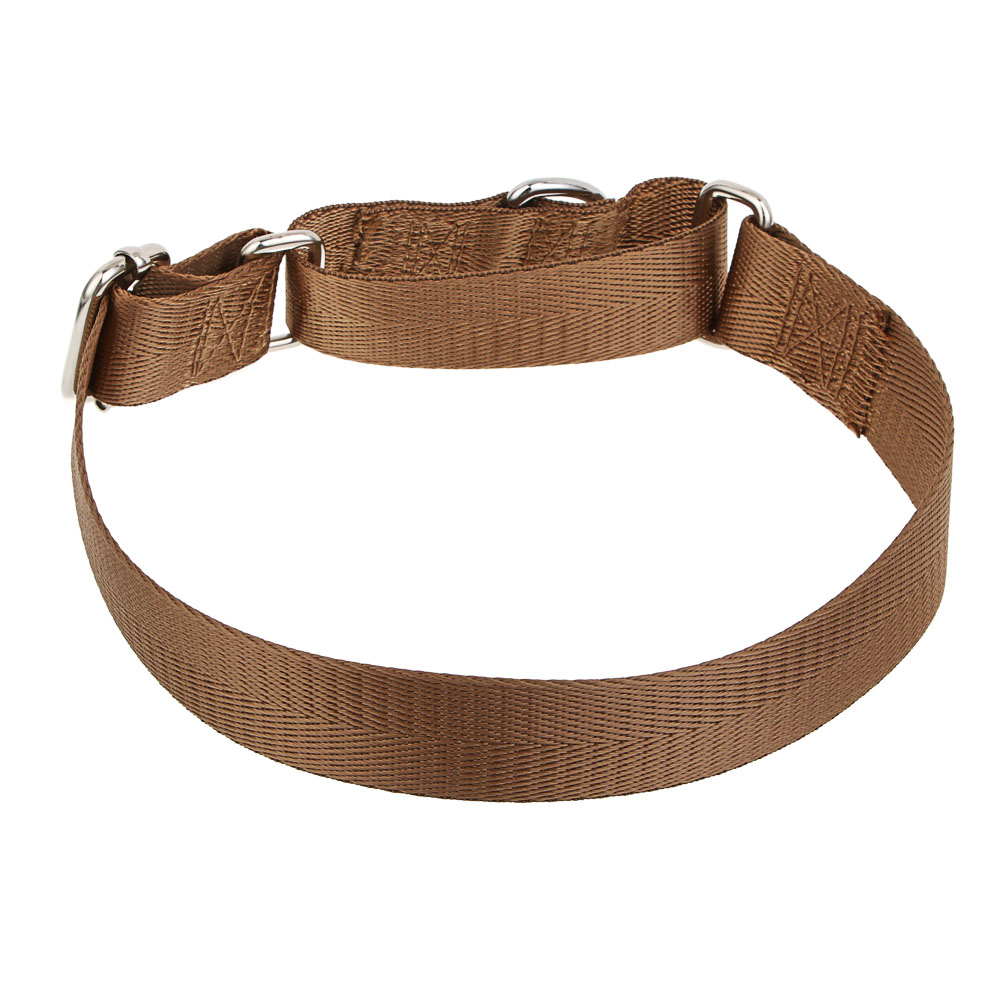 Ошейник для животных тм VETTA, нейлон, хаки/беж, обхват шеи 30-45см - #6