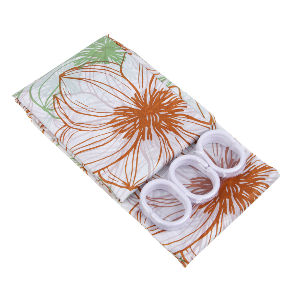 VETTA Шторка для ванной, ПЕВА, 30 г/м2, 180x180 см, Цветы, 603 - #3