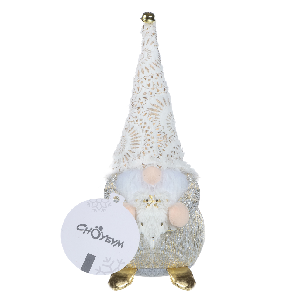 СНОУ БУМ Фигура декоративная "Гном" 38,5 см, полиэстер, 26-738 - #5