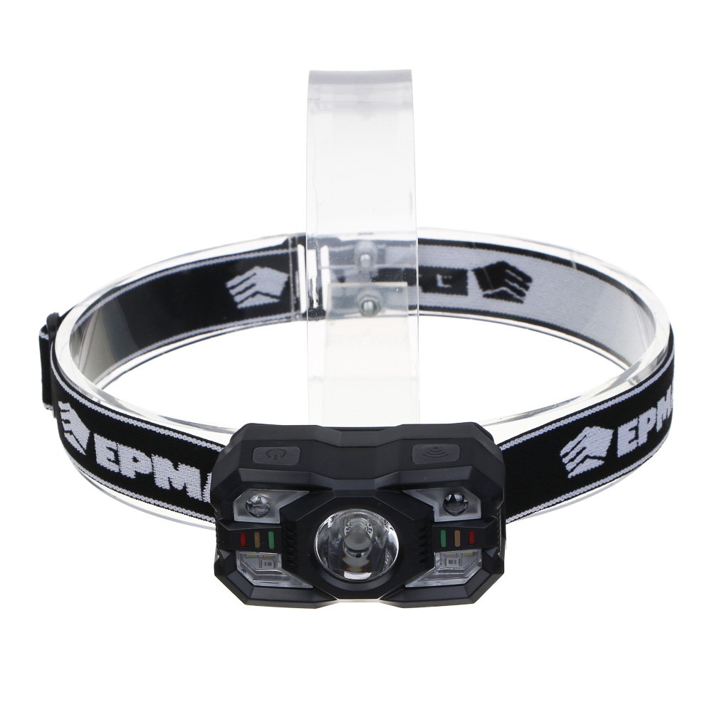 Фонарь налобный тм ЕРМАК,XТЕ+SMD,5 режимов,1200мАч,Type-C,сенсорный,пластик,75х40х37 мм,красный свет - #2