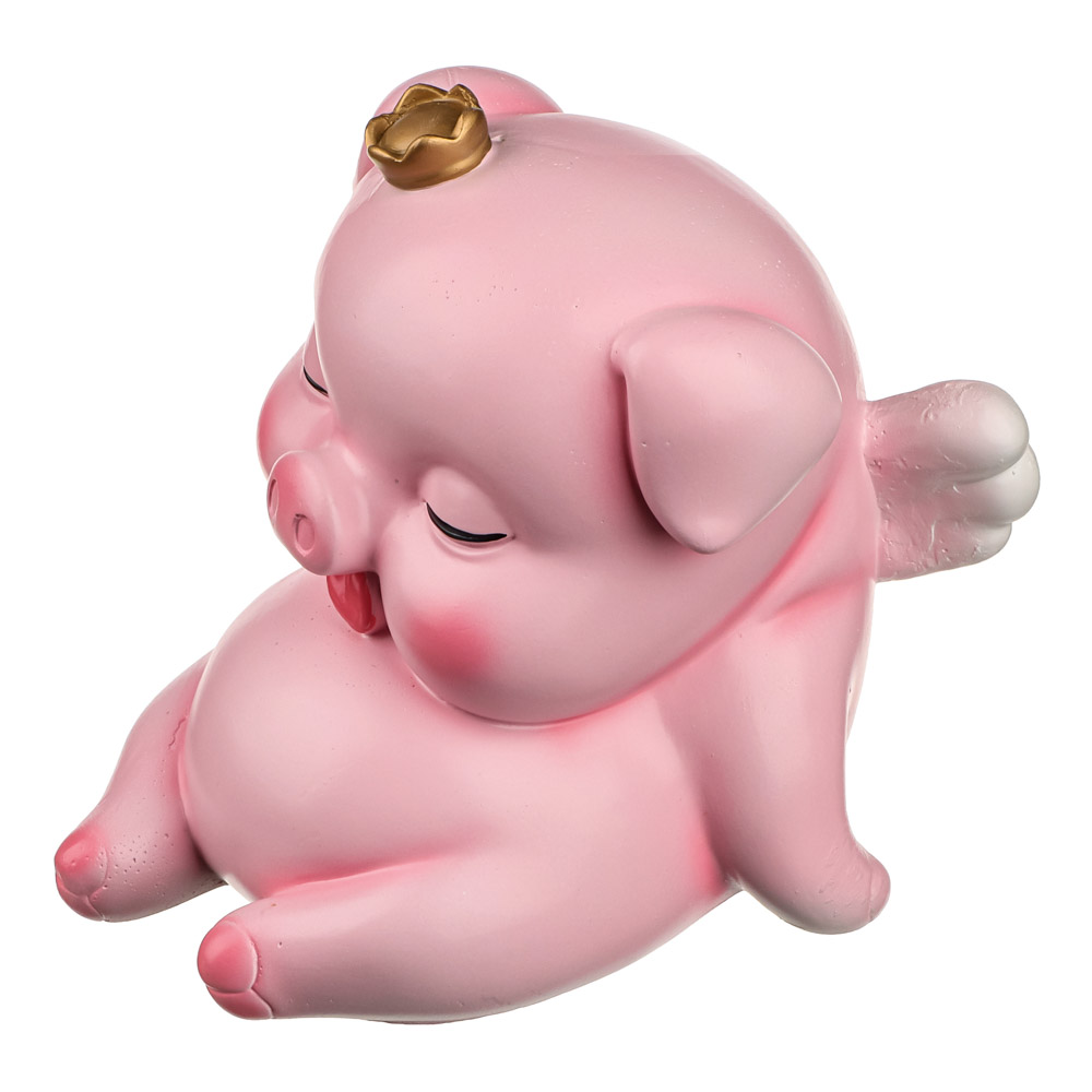 Копилка Свинка принцесса, 15x12x15 см, гипс - #4