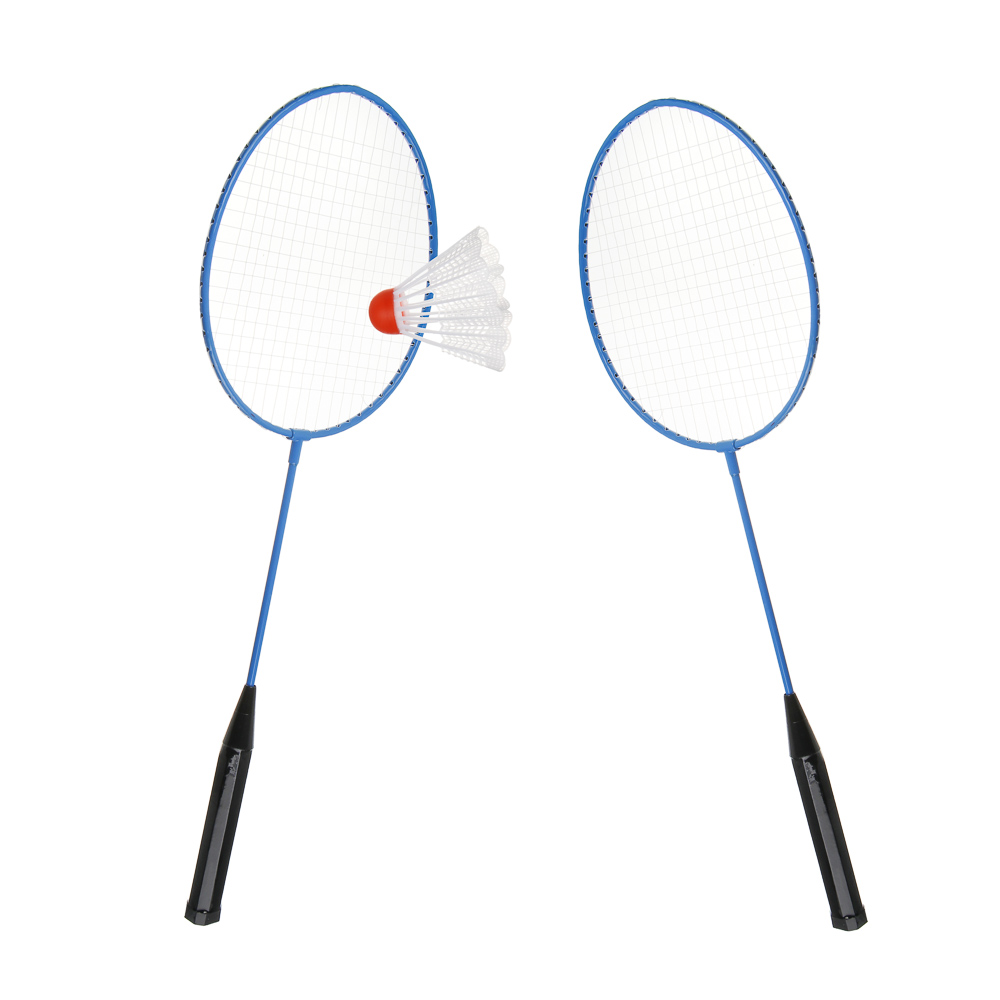 Набор для бадминтона, тм BY SPORT, 2 ракетки, 1 волан, в сетке, металл, пластик - #3