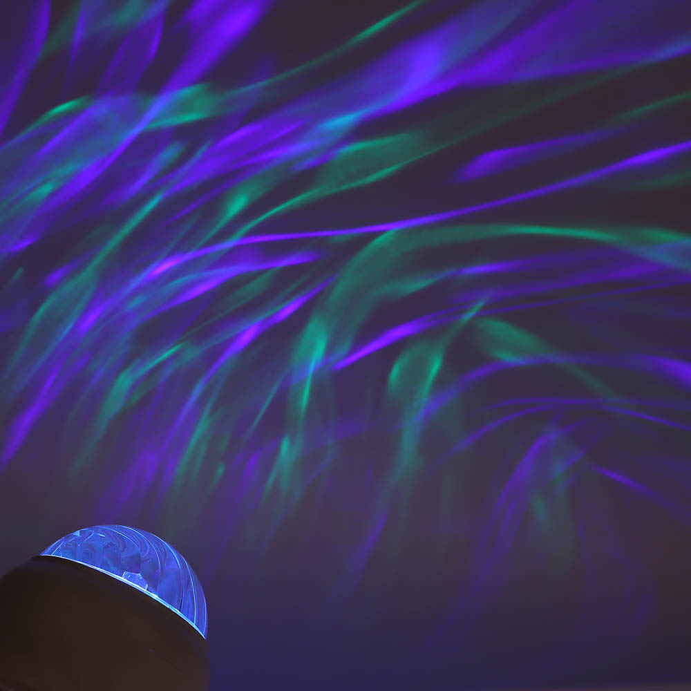 Светильник-ночник проектор неба BY Сфера, 3W, USB, пульт ДУ, D9×8 cм, пластик, белый - #12