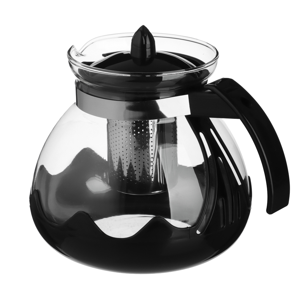 VETTA Классик Чайник заварочный 1,5л, стекло, нерж.сталь - #4