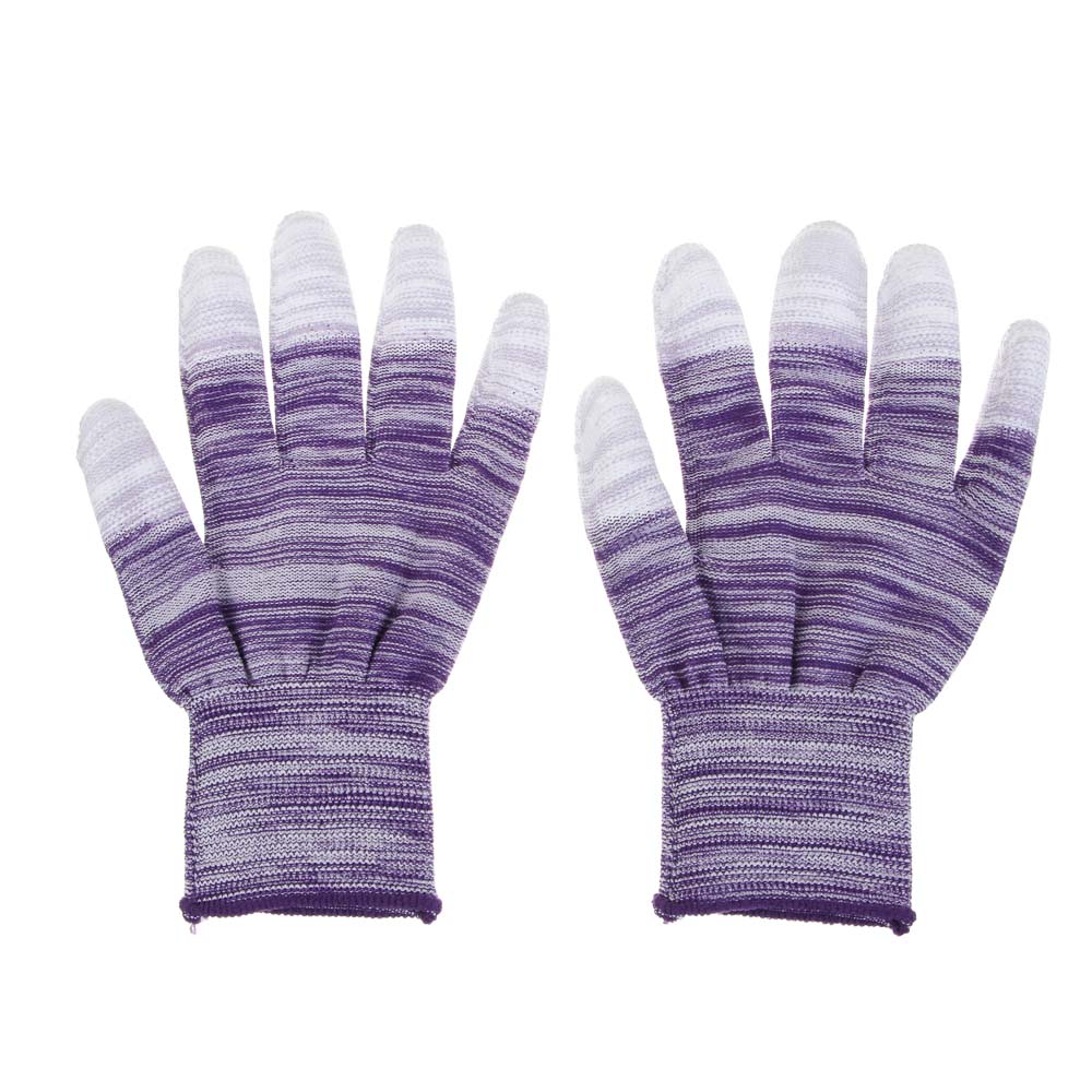 INBLOOM Перчатки садовые полиуретановый облив пальцев р.7, 19см, полиэстер, 17г - #1