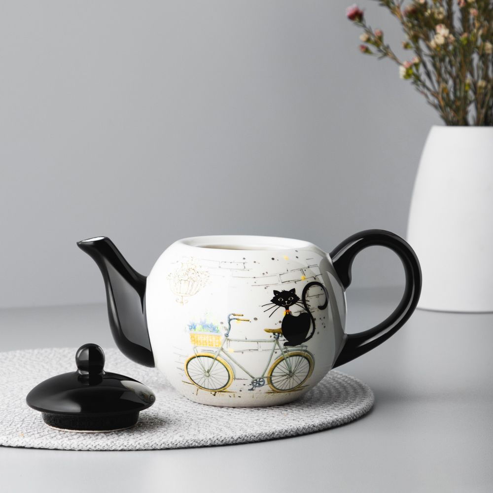 MILLIMI Котейка Чайник заварочный, 580мл, керамика - #7