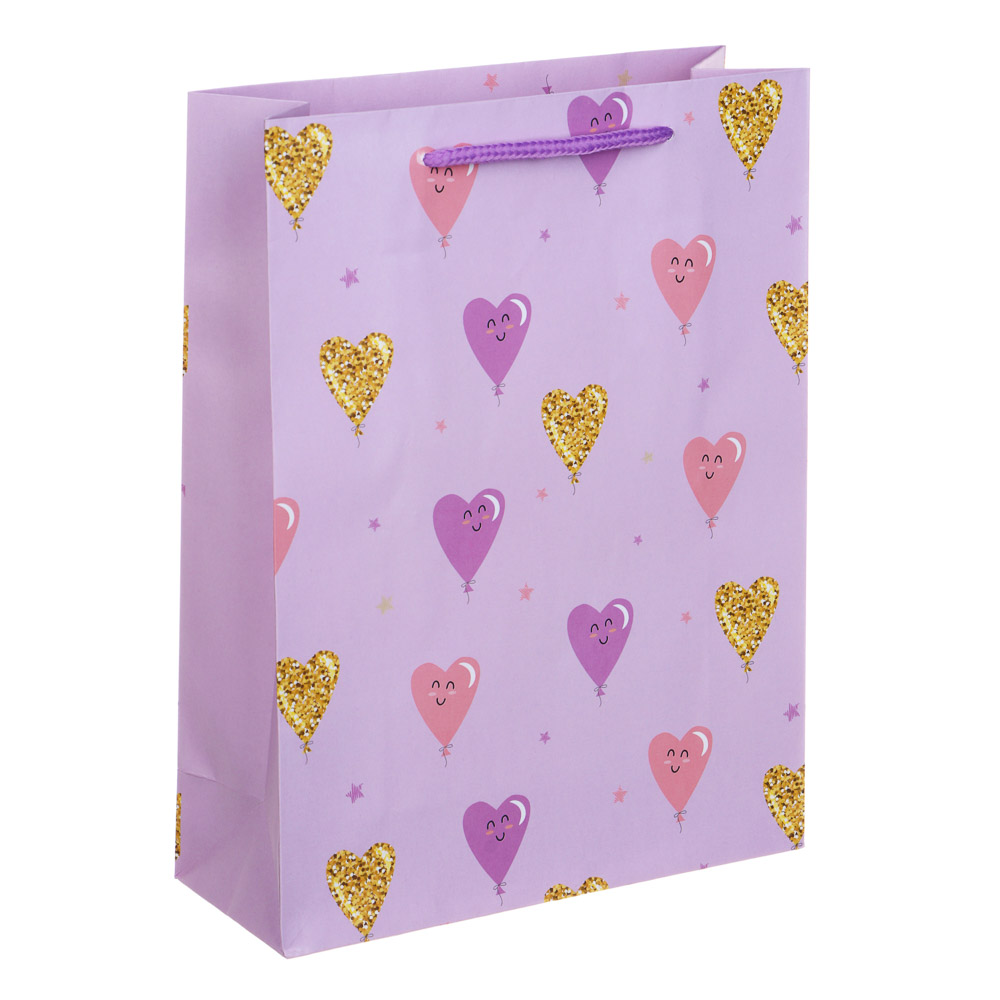 Пакет подарочный бумажный, 18x24x7 см,128 гр, 4 дизайна, паттерн - #2