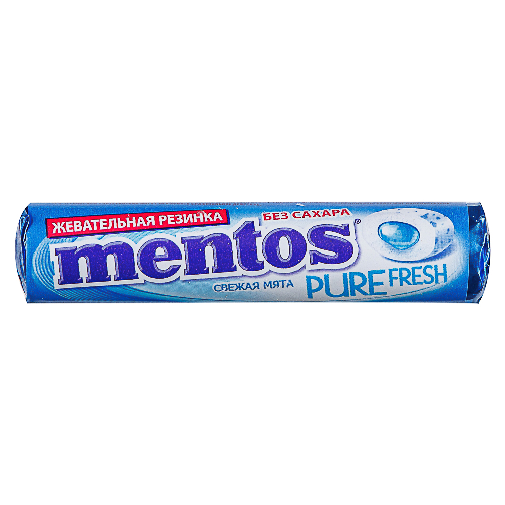 Жевательная резинка MENTOS PURE FRESH вишня, арбуз, виноград, мята, тутти-фрутти 15,5г. - #3