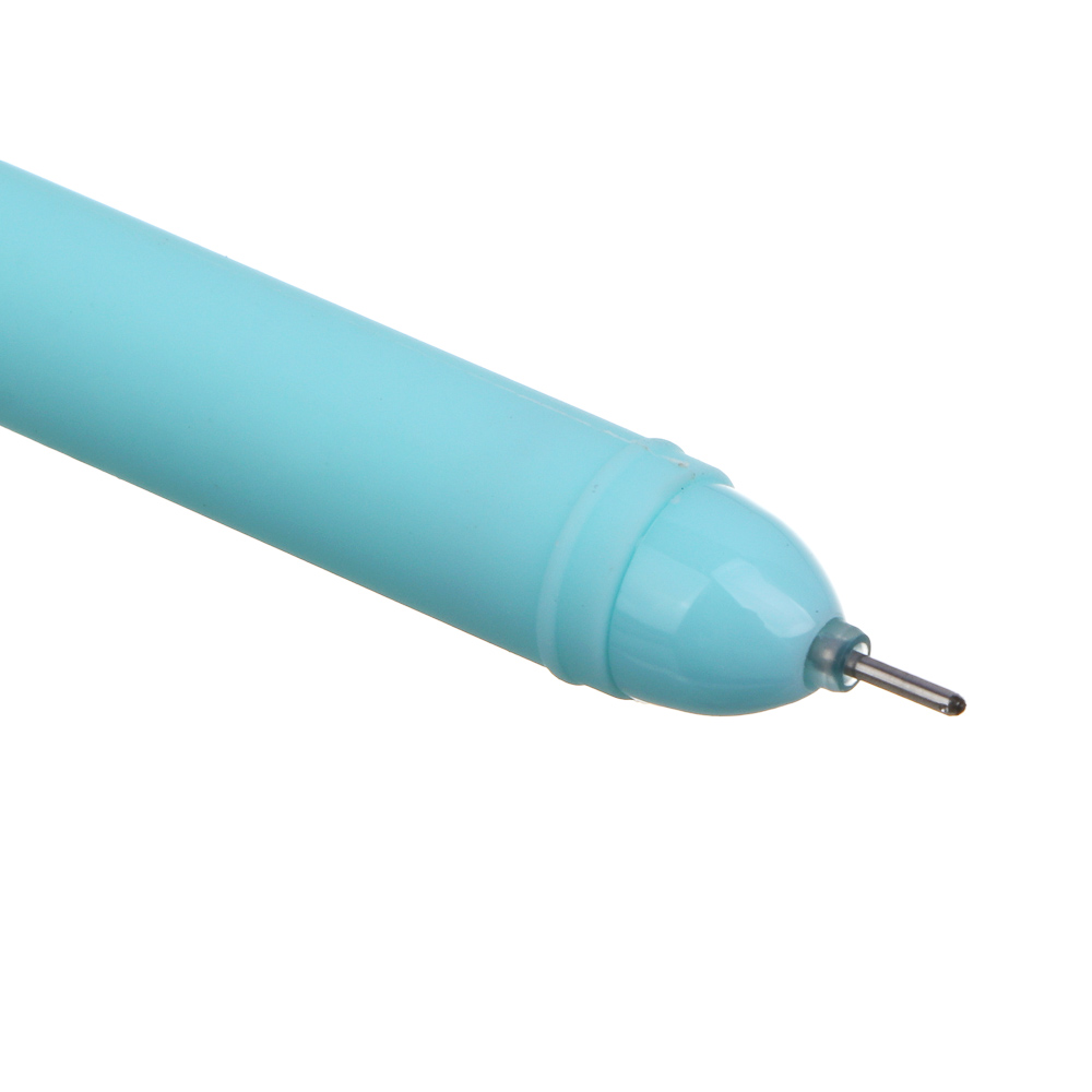 Ручка гелевая черная, с браслетом и фигуркой забавных животных, 3 дизайна - #4