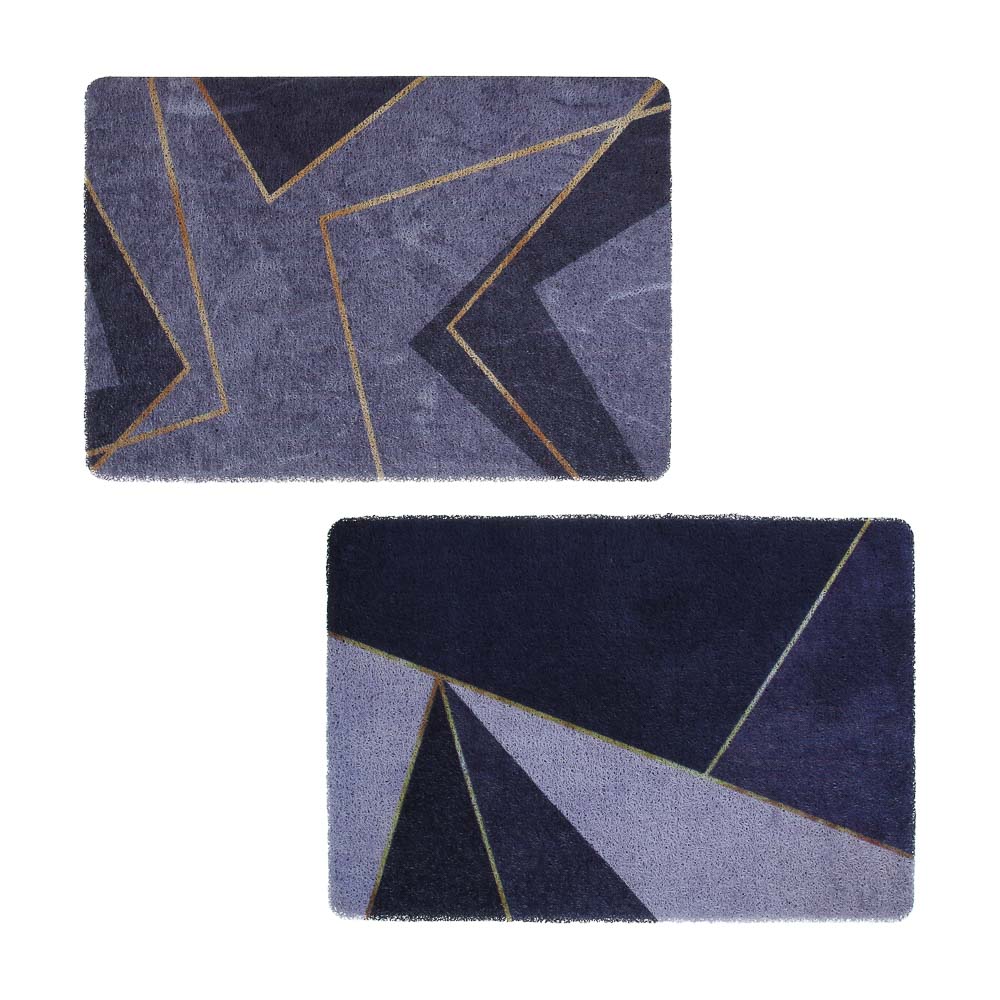 Коврик придверный тм VETTA Print, ПВХ, 39х59 см, 2 дизайна, резиновая подложка - #1