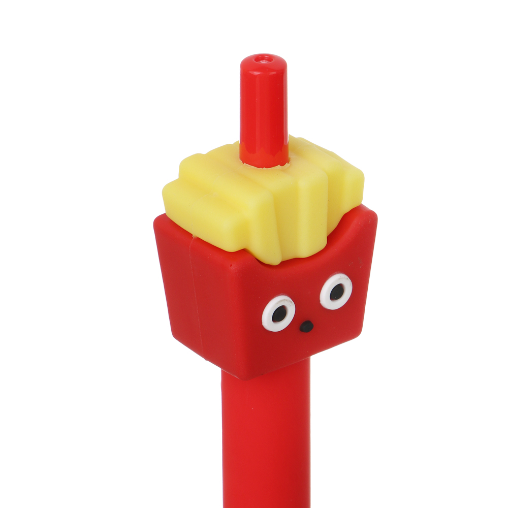 Ручка гелевая автоматическая синяя 0,5мм, "Фаст Фуд", 2 вида, шоу-бокс - #4