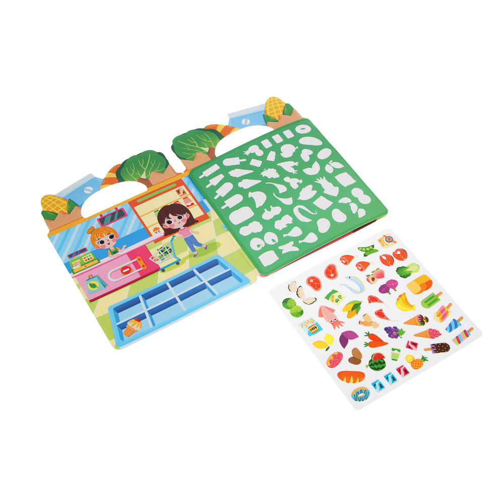 Набор многоразовых наклеек бумага, картон, 22,5х30х0,4см, 5 дизайнов - #4