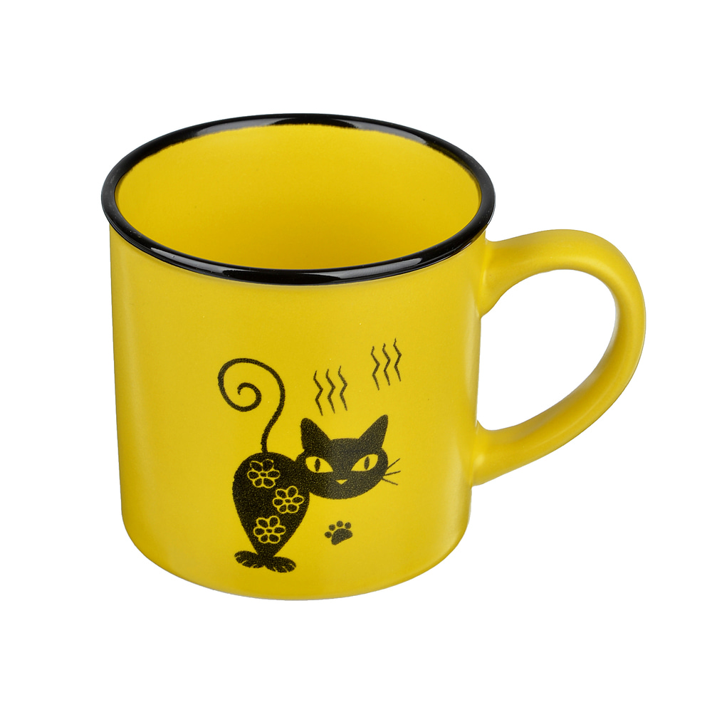 Черная кошка Кружка, 310мл, керамика, 4 цвета - #1